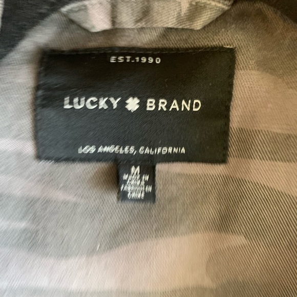 NWOT Lucky Brand grey camo jacket - Picture 3 of 5